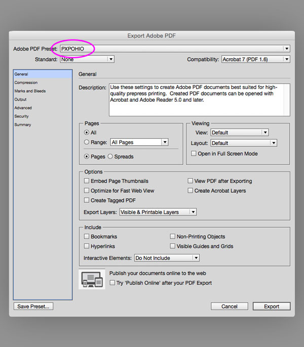 Creating a Press-Ready PDF from InDesign: Step 11