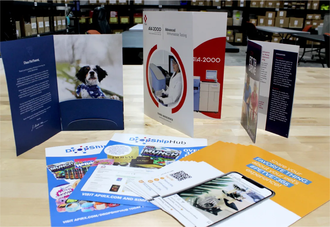 PXP Ohio Print Work - Brochures and Folders